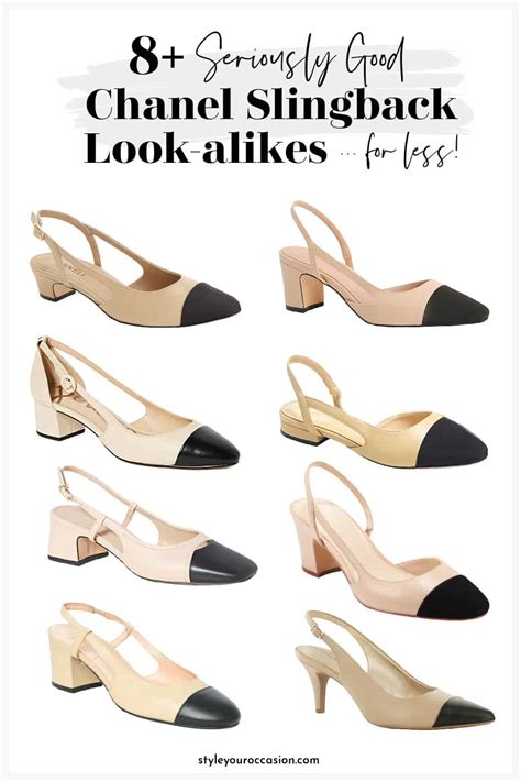 chanel slingback dupe|chanel look alike flats.